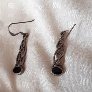 Celtic Onyx Earrings